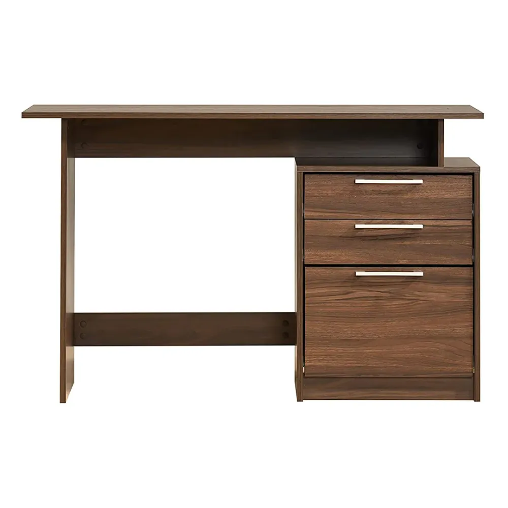WallMantra Plywood Study Table and Office Desk – Walnut, Matte Finish