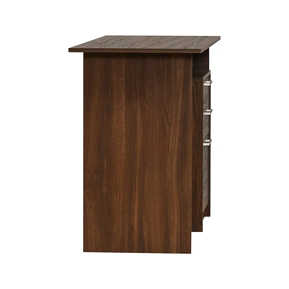 WallMantra Plywood Study Table and Office Desk – Walnut, Matte Finish