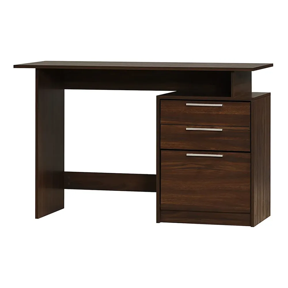 WallMantra Plywood Study Table and Office Desk – Walnut, Matte Finish