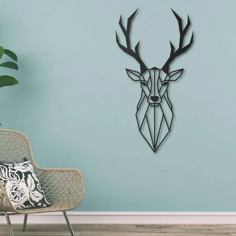 PolyDeer- Metal Wall Decoration Set of 1