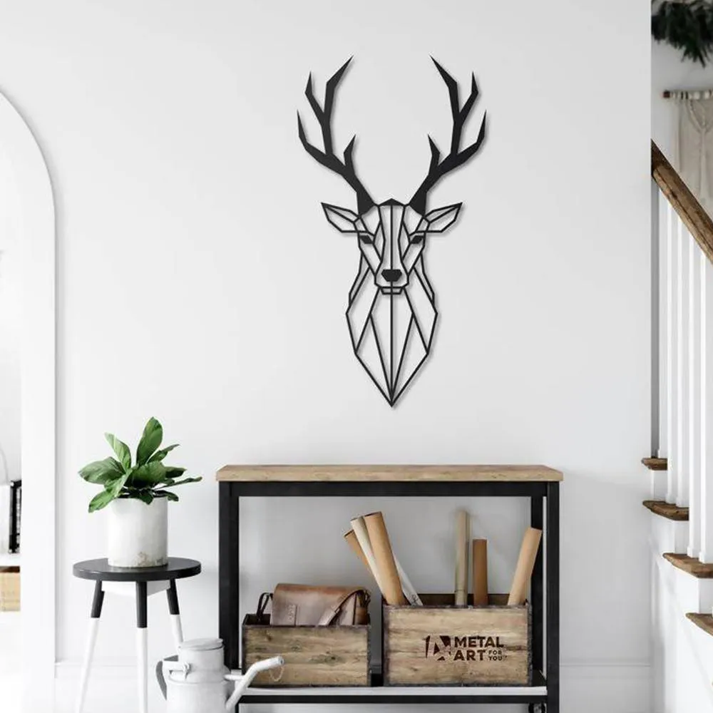 PolyDeer- Metal Wall Decoration Set of 1