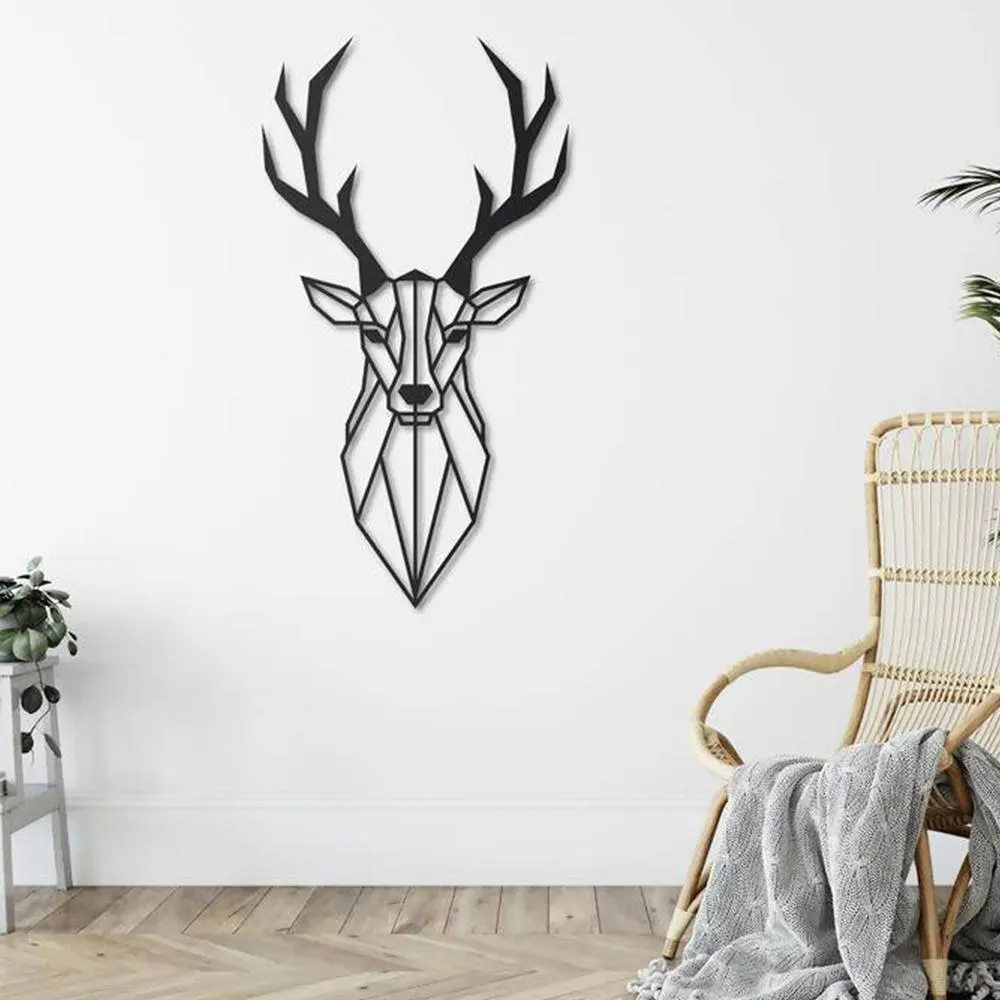 PolyDeer- Metal Wall Decoration Set of 1