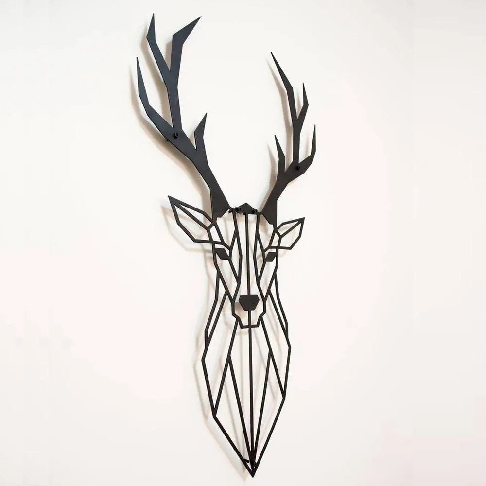 PolyDeer- Metal Wall Decoration Set of 1