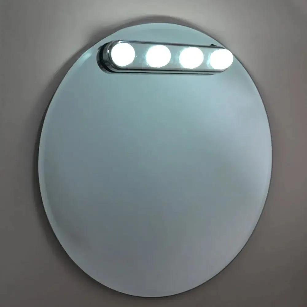 Portable Vanity Mirror Lights, Stick & Use, Battery Operated single piece