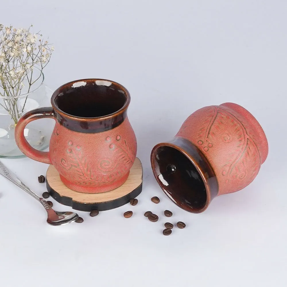 Pottery Inspired Ceramic Mugs Single Piece