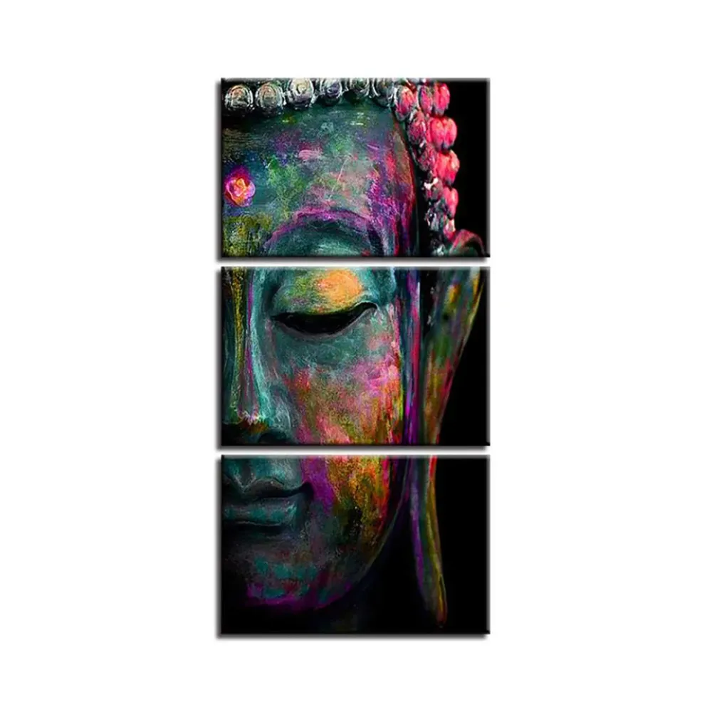 WallMantra Premium Abstract Buddha Canvas Wall Decor