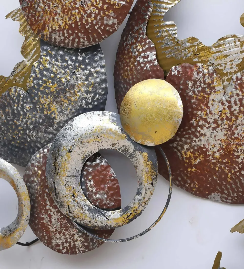 Premium Abstract Round Metal Wall Art Décor