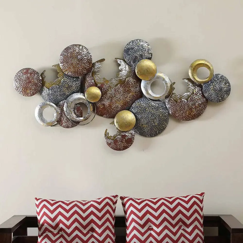 Premium Abstract Round Metal Wall Art Décor