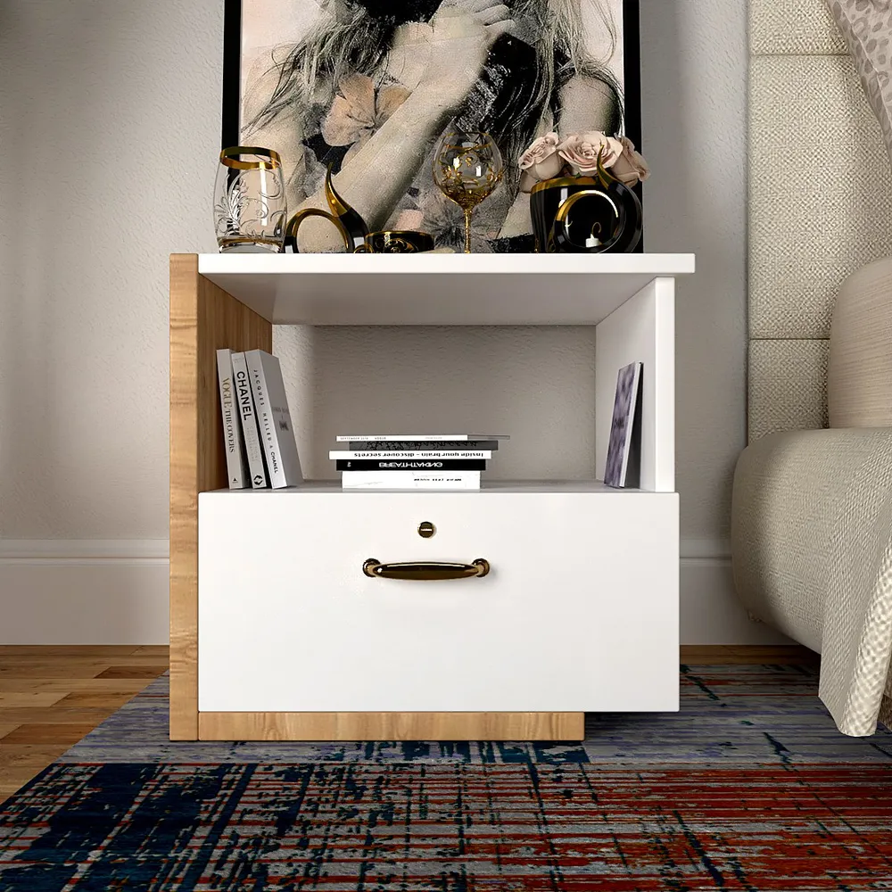 Premium Bottom Single Drawer Bedside Table
