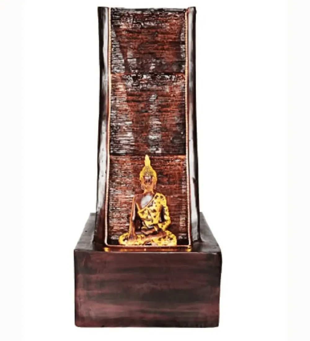 Premium Brown Lord Buddha Water Fountain for Home