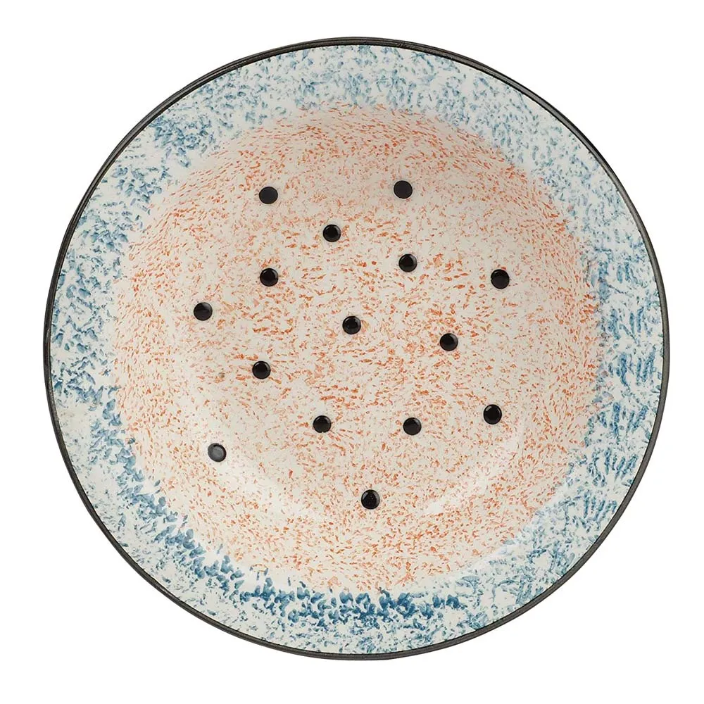 Premium Ceramic Watermelon Motif Hand-Painted Pasta Plate Set Of 2