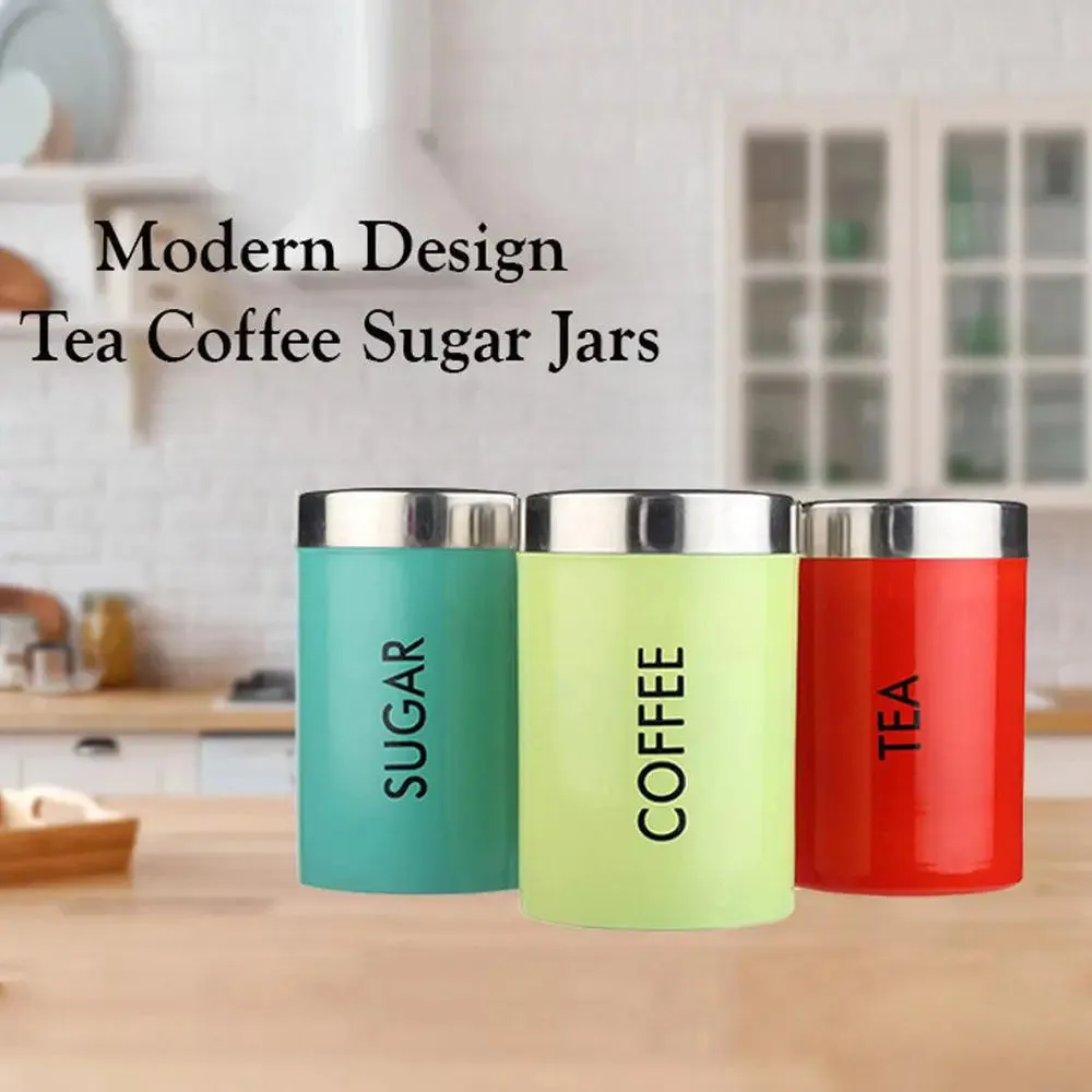 Premium Color Coated Round Tea & Coffee Canisters