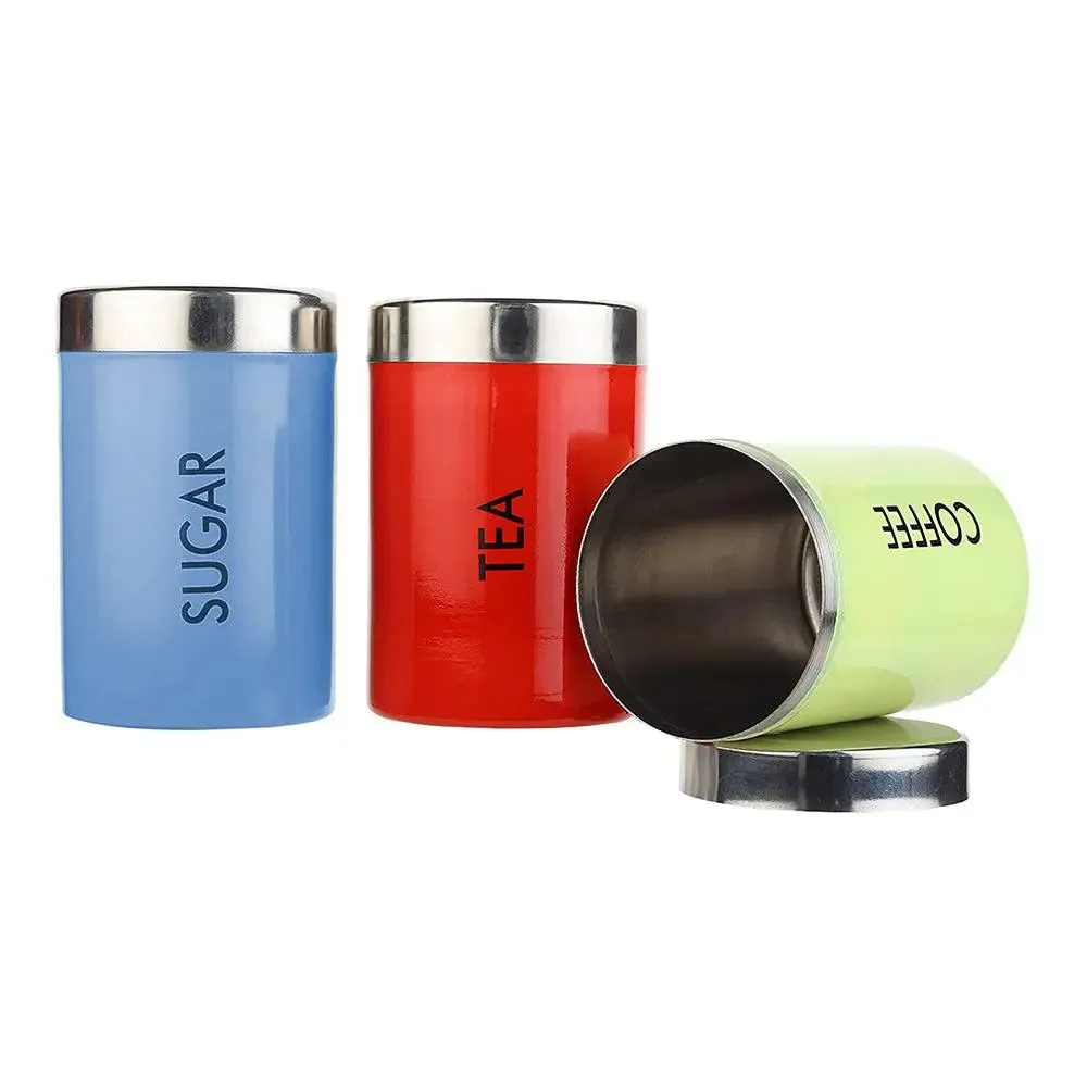 Premium Color Coated Round Tea & Coffee Canisters