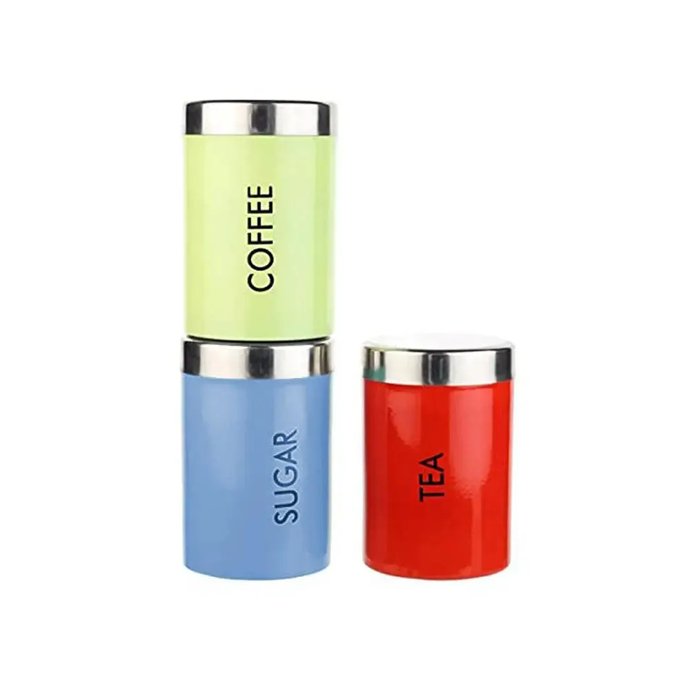 Premium Color Coated Round Tea & Coffee Canisters