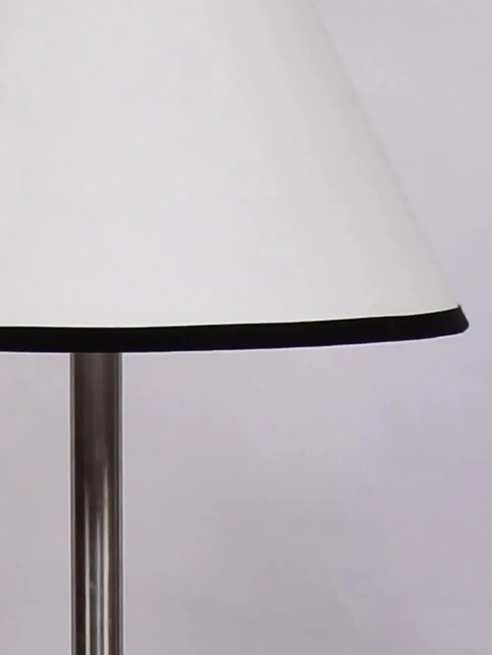 Premium Conical Designer Metal Floor Lamp With Cotton Shade White