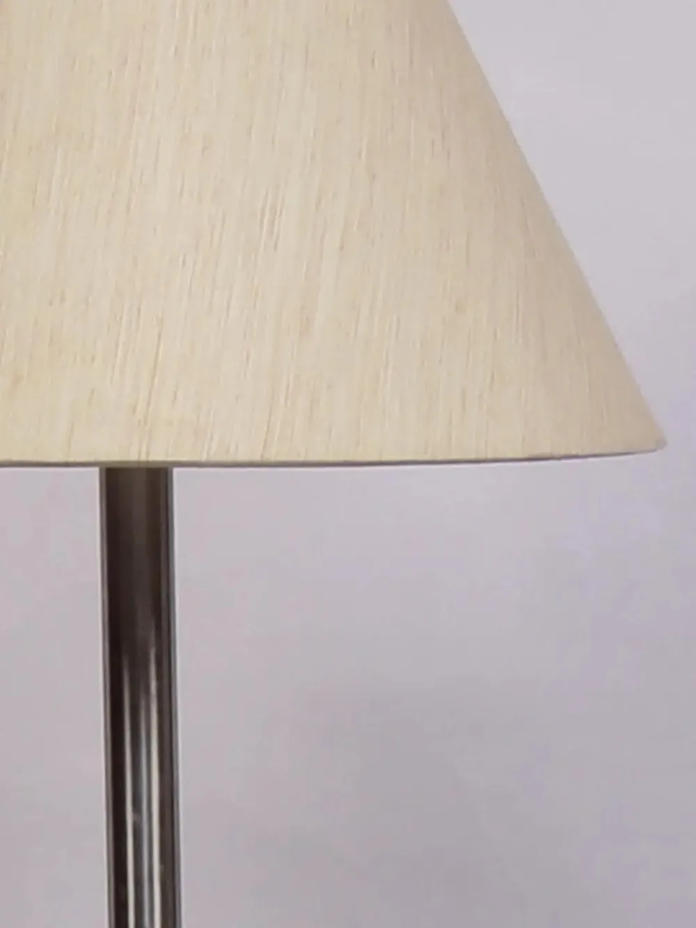 Premium Conical Designer Metal Floor Lamp With Cotton Shade White