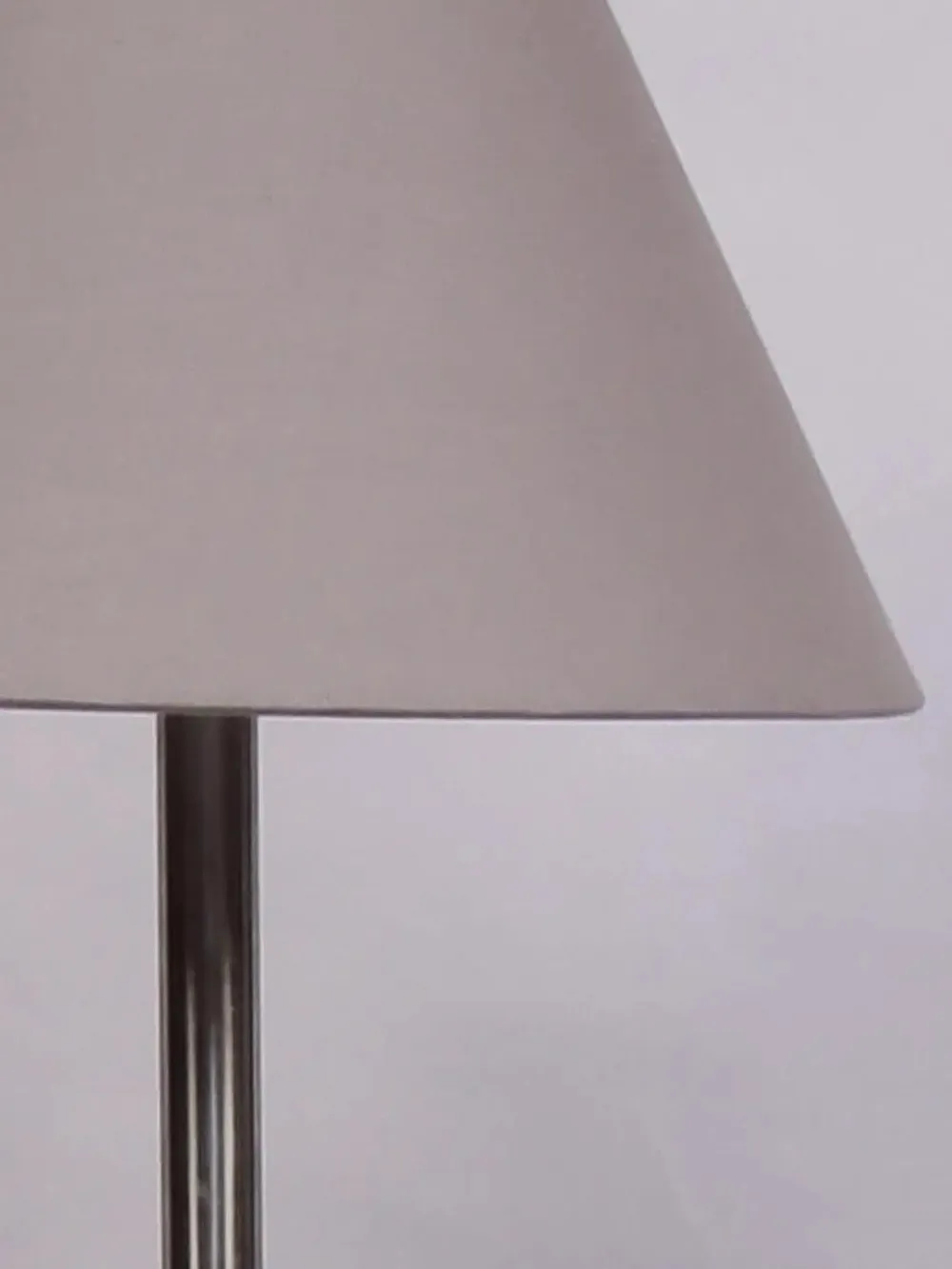 Premium Conical Designer Metal Floor Lamp With Cotton Shade White