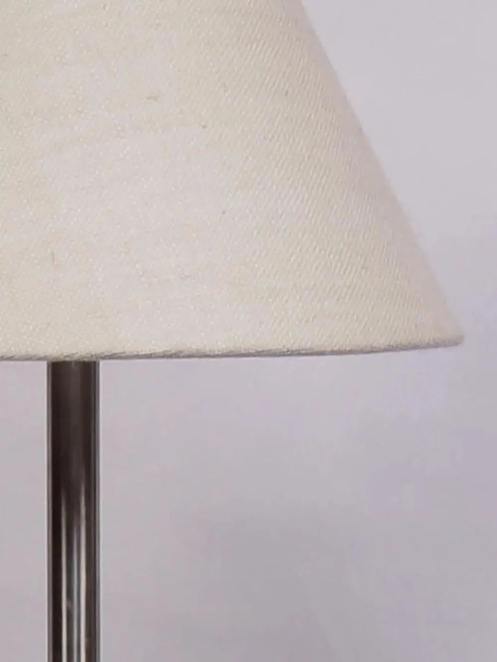 Premium Conical Designer Metal Floor Lamp With Cotton Shade White