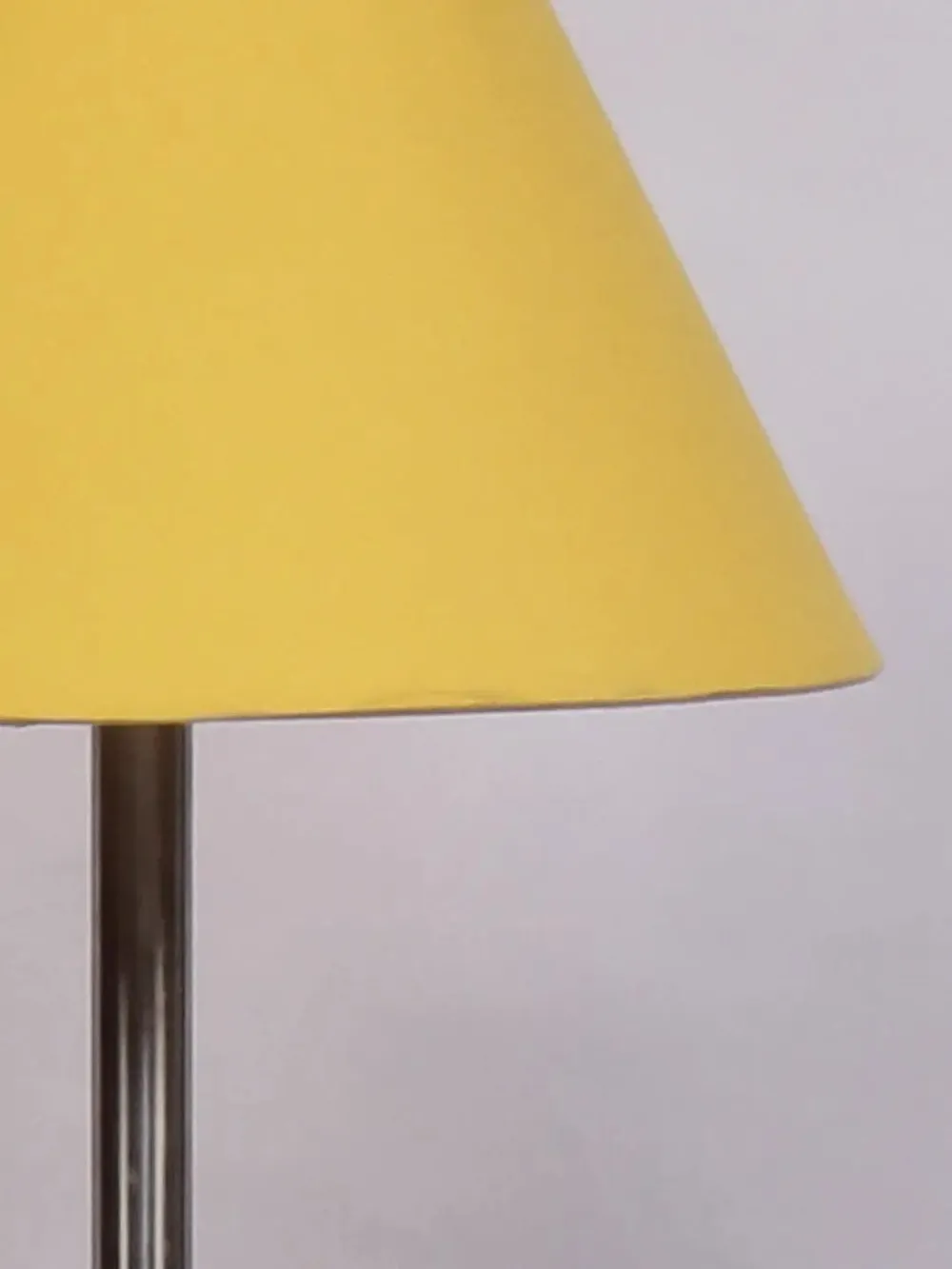 Premium Conical Designer Metal Floor Lamp With Cotton Shade White