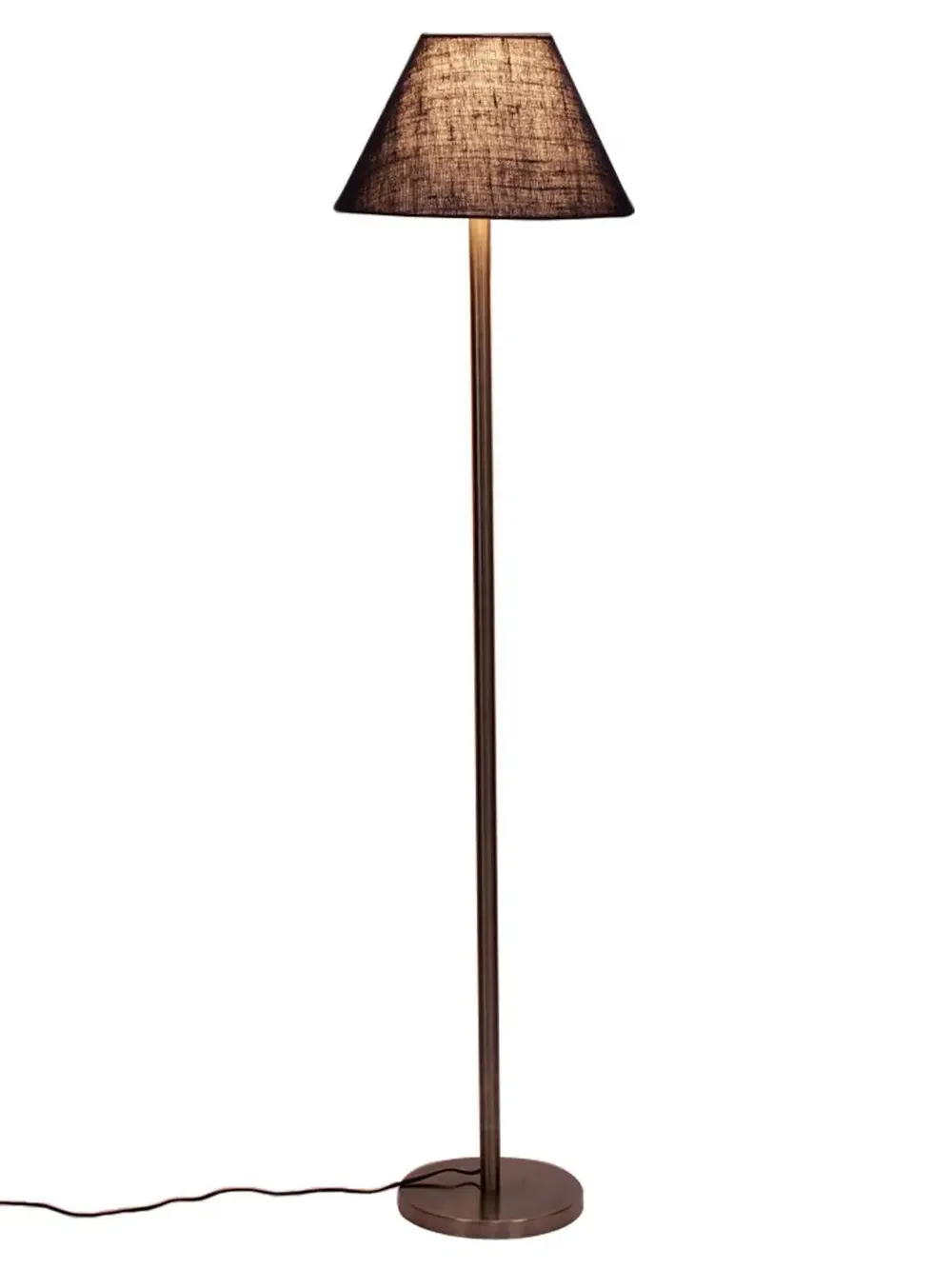 Premium Conical Designer Metal Floor Lamp With Jute Shade Pink
