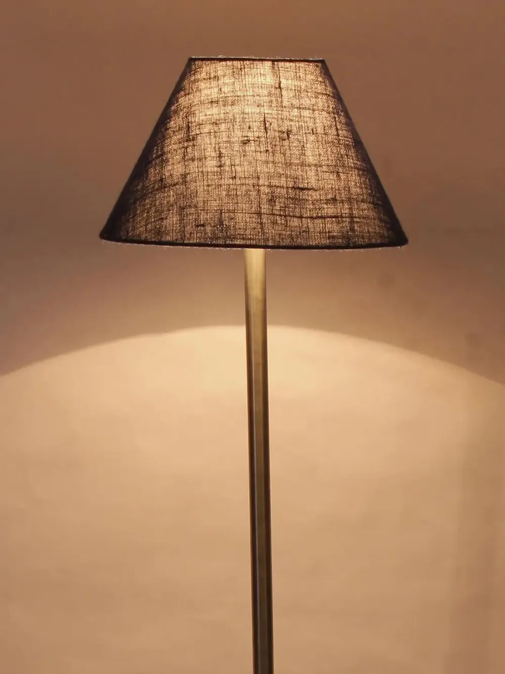 Premium Conical Designer Metal Floor Lamp With Jute Shade Pink