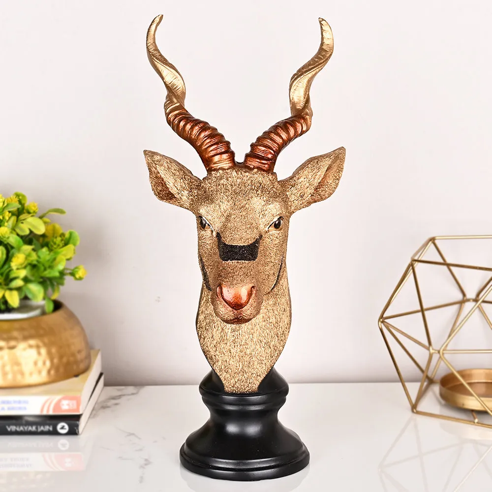 Premium Gold Finished Resin Rendier Figurine