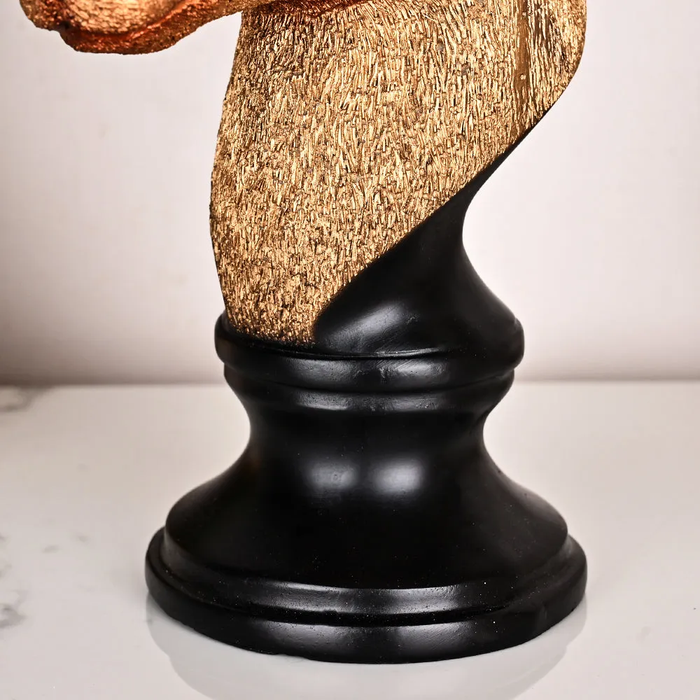 Premium Gold Finished Resin Rendier Figurine