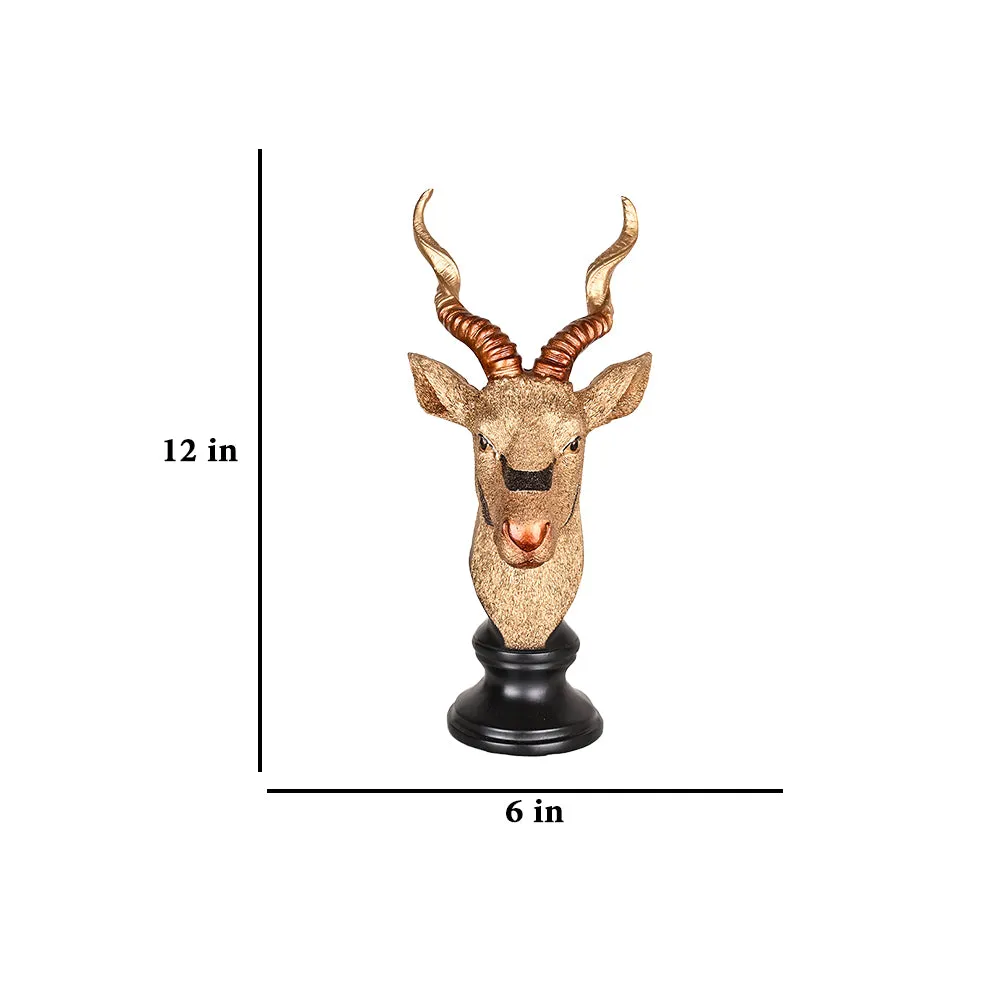 Premium Gold Finished Resin Rendier Figurine