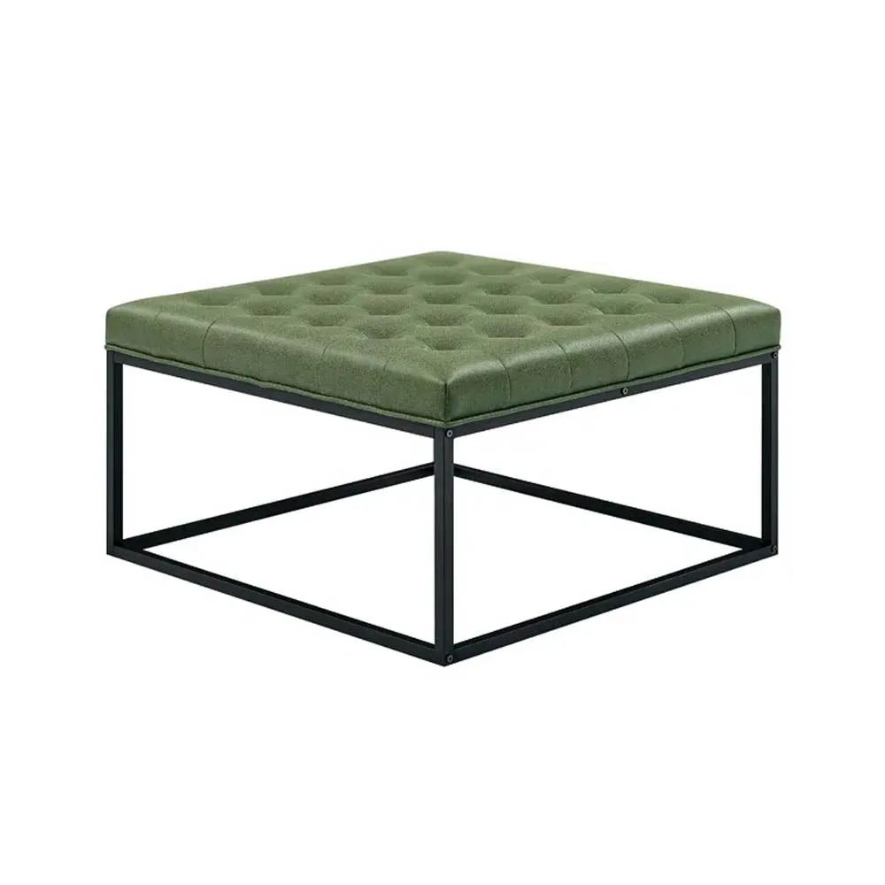 Premium Green Tufted Leatherette Coffee Table / Center Table
