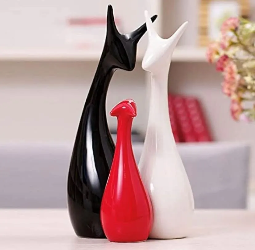 Premium Multicoloured Deer Family Table Decor