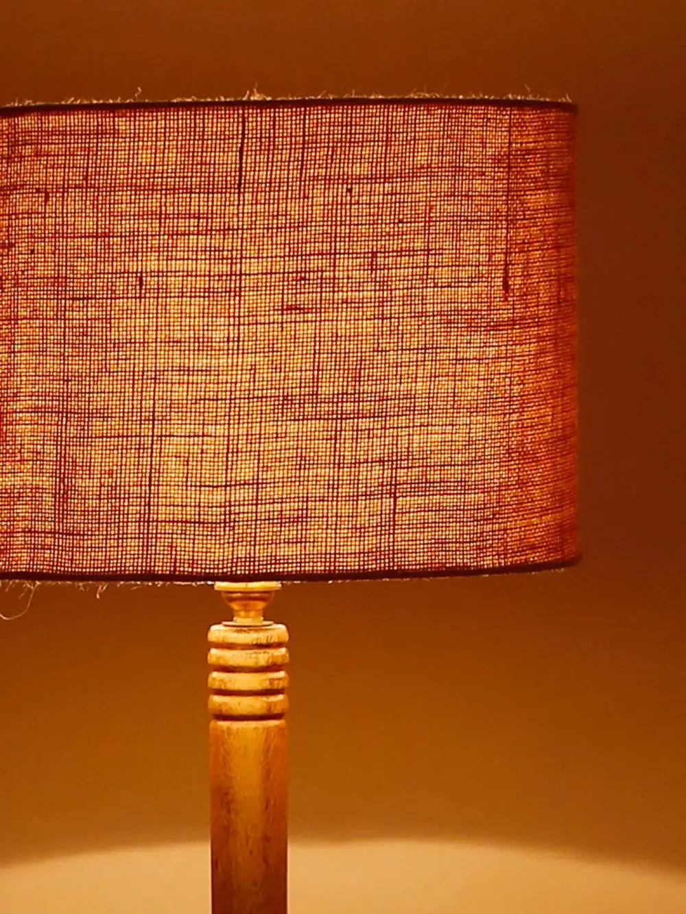 Premium Natural Wood Table Storage Floor Lamp With Drum Shade Blue