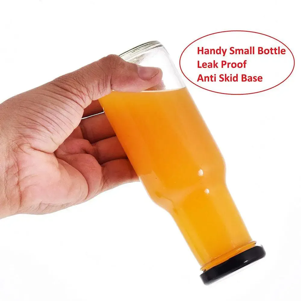 Premium Quality Airtight Glass Bottles For Milk &amp; Juice Set Of 6