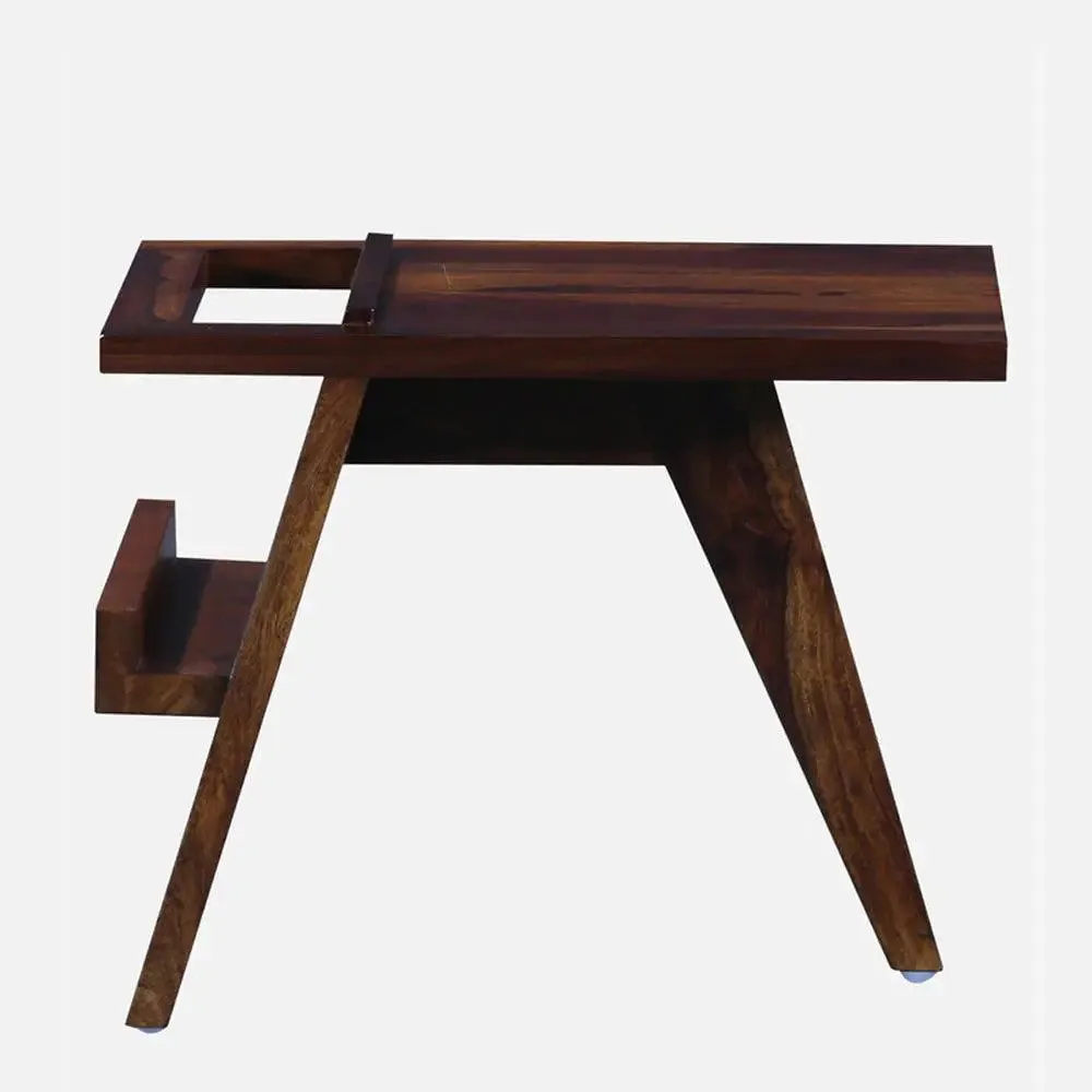 Premium-Quality Compact Sheesham Side Table / Magazine Table