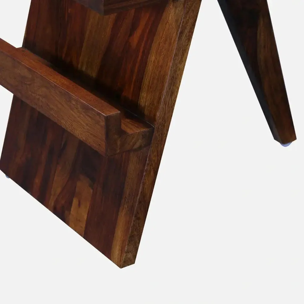 Premium-Quality Compact Sheesham Side Table / Magazine Table