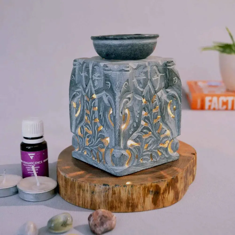 Premium-Quality Grey Paleva Stone Oil Diffuser