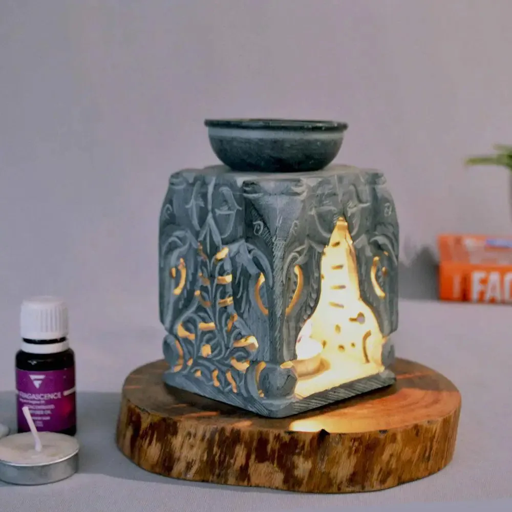 Premium-Quality Grey Paleva Stone Oil Diffuser