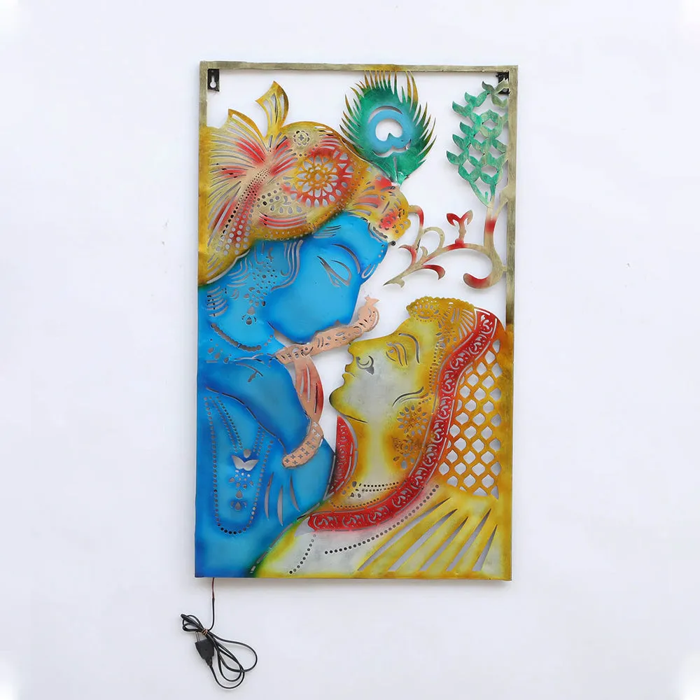 Premium Quality Radha Krishna Metal Wall Decor