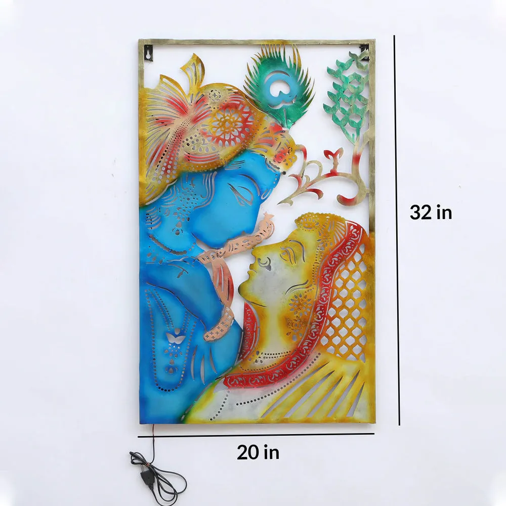 Premium Quality Radha Krishna Metal Wall Decor