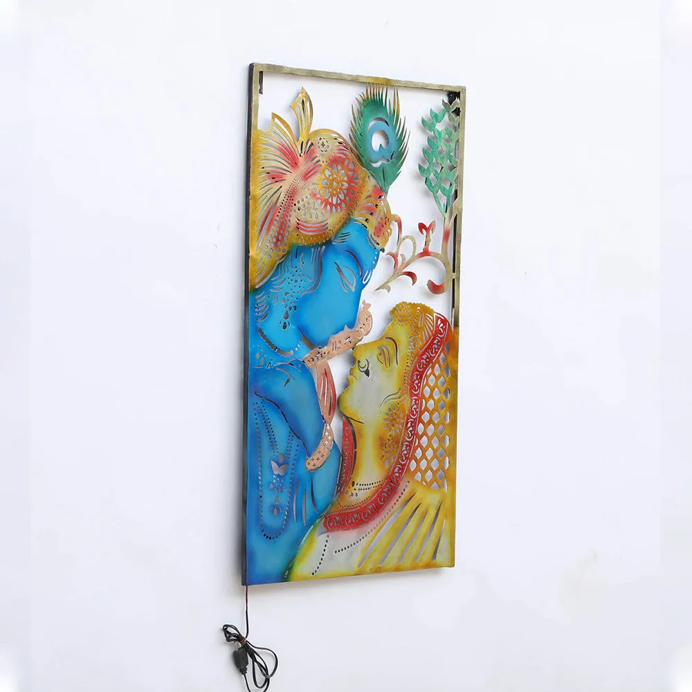 Premium Quality Radha Krishna Metal Wall Decor