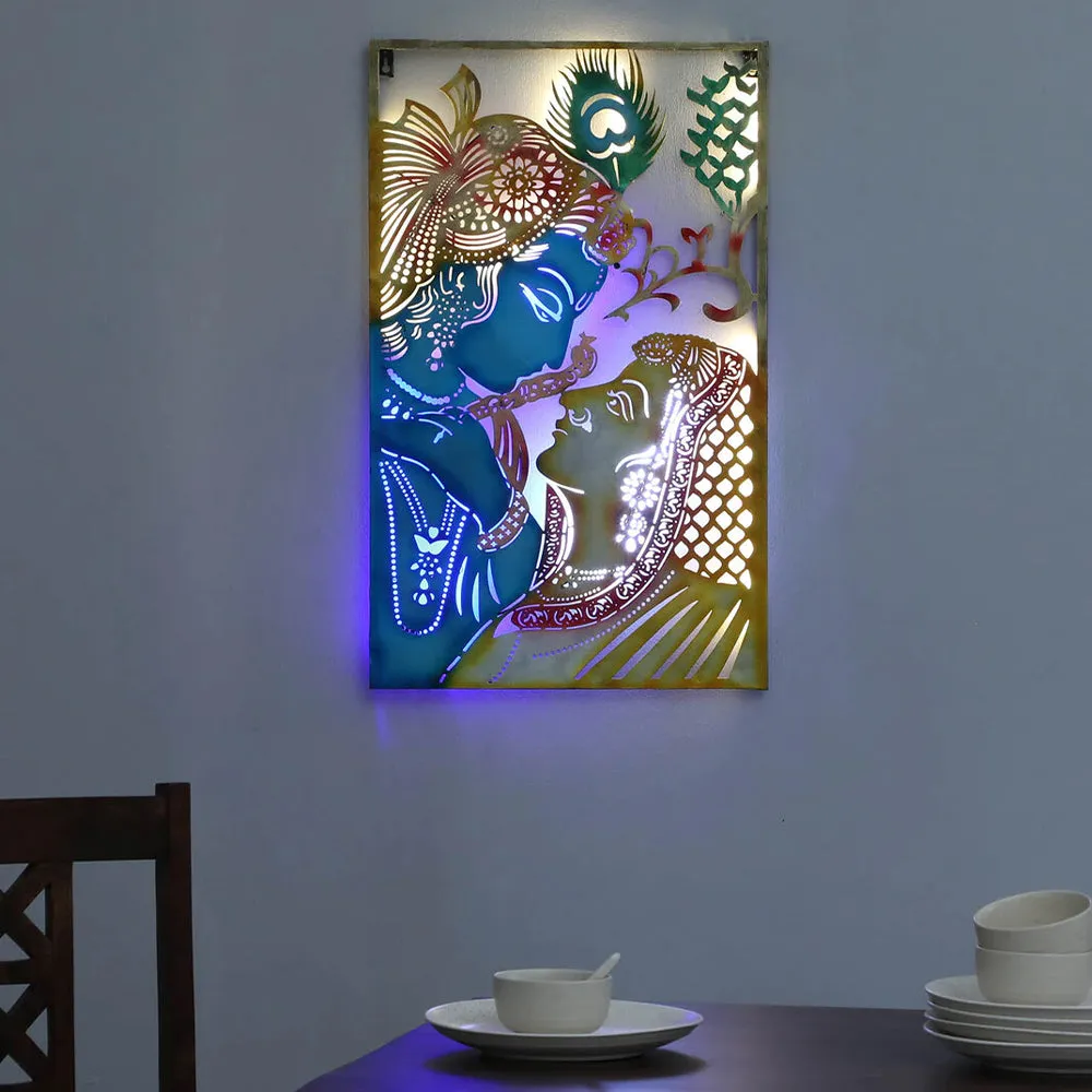 Premium Quality Radha Krishna Metal Wall Decor