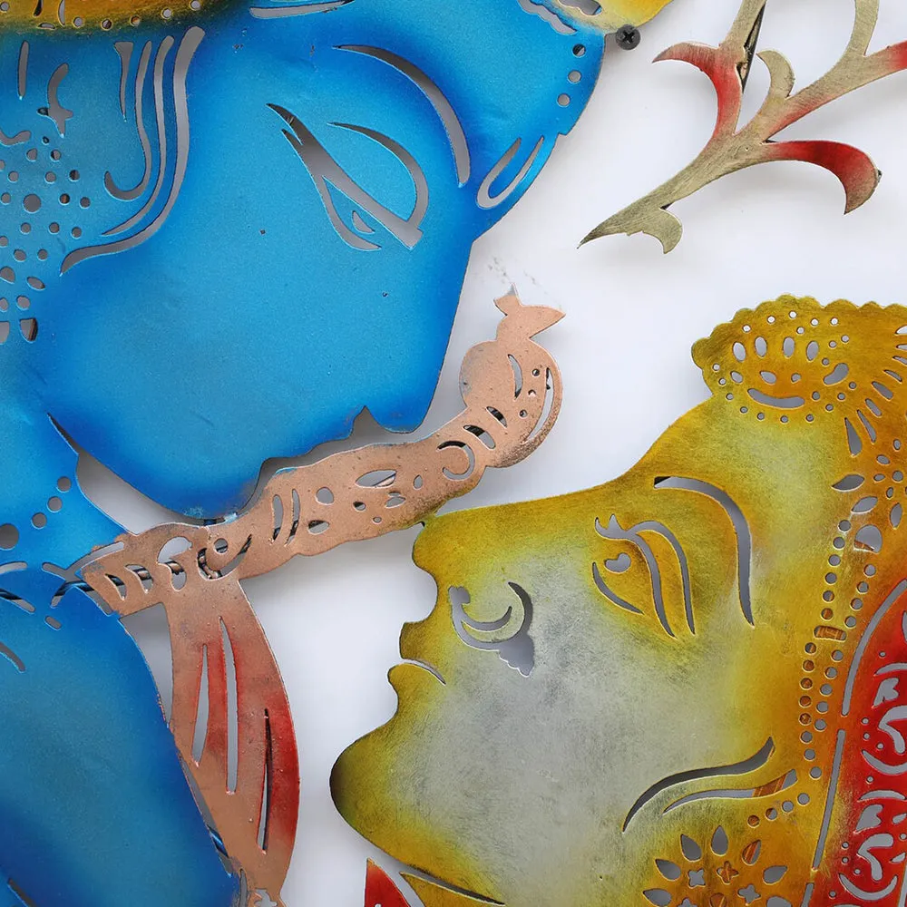 Premium Quality Radha Krishna Metal Wall Decor