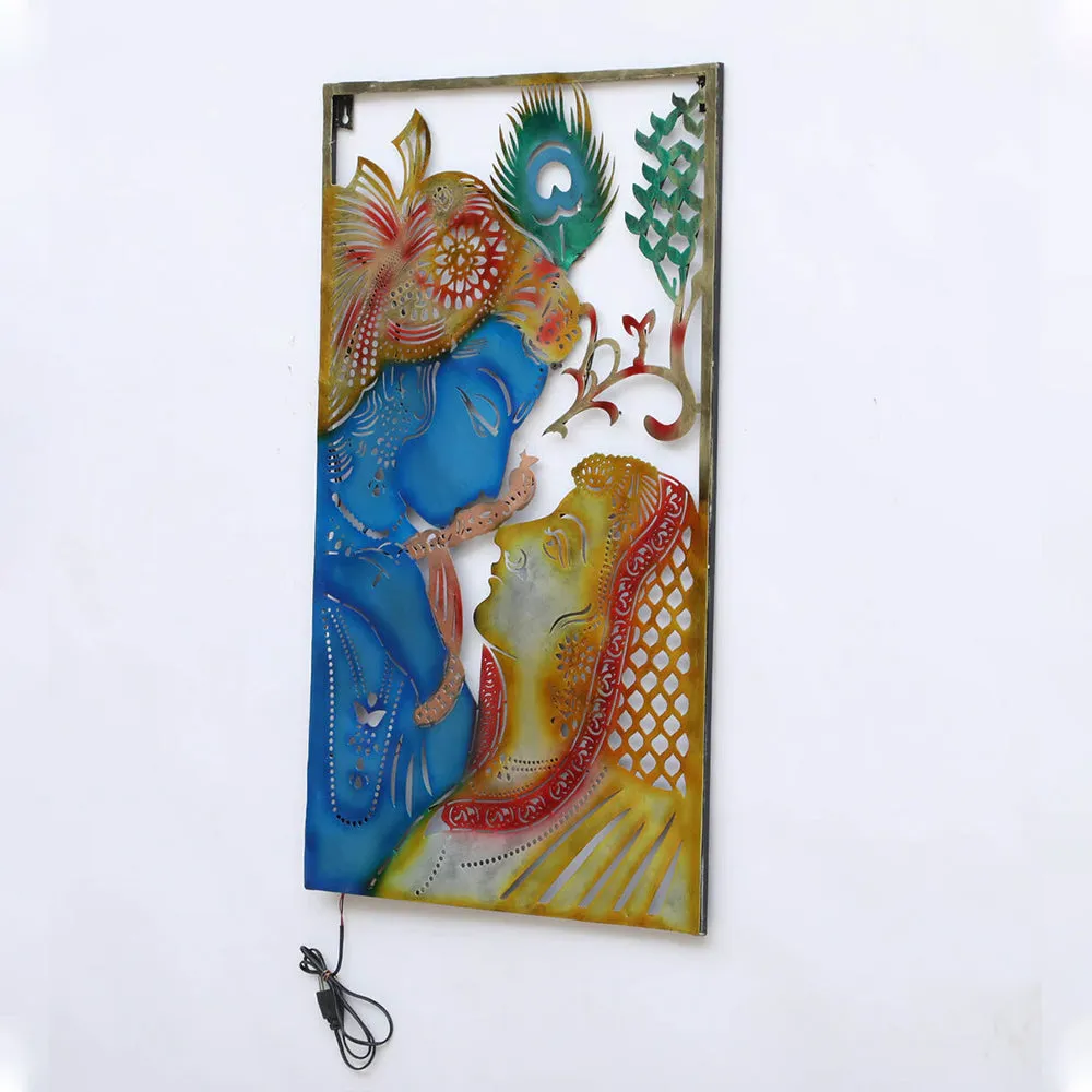 Premium Quality Radha Krishna Metal Wall Decor