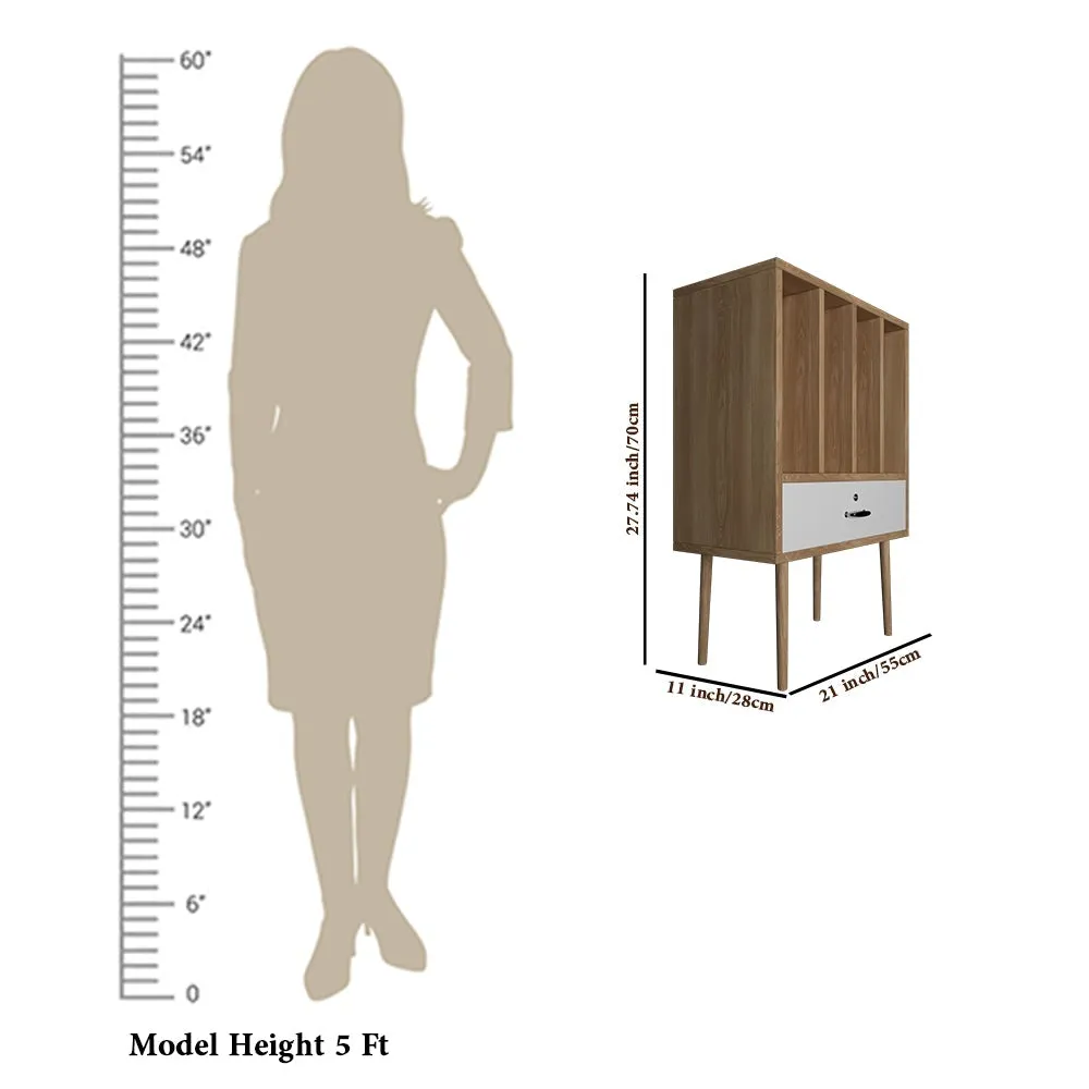 Premium Quality Single Drawer Footed Bedside Table