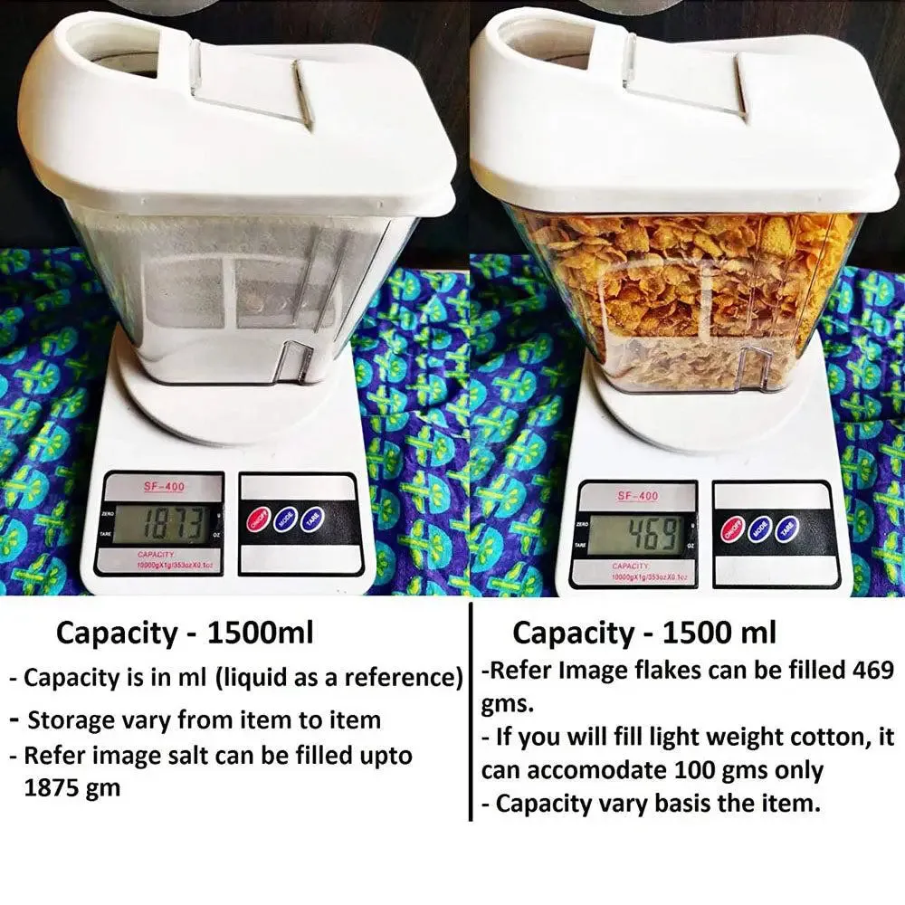 Premium Quality Transparent Kitchen Containers Set Of 6 (1500 ml)