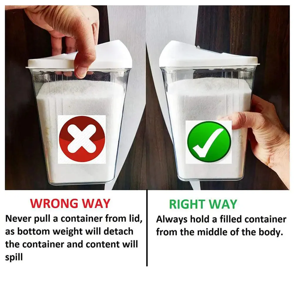 Premium Quality Transparent Kitchen Containers Set Of 6 (1500 ml)