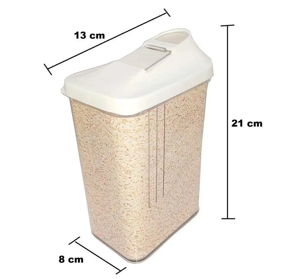 Premium Quality Transparent Kitchen Containers Set Of 6 (1500 ml)