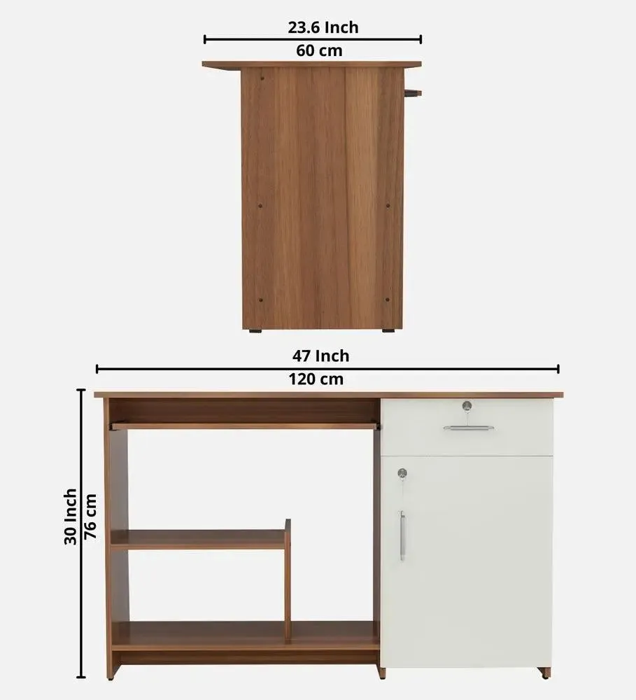 Premium-Quality Wooden Spacious Office Table for Home