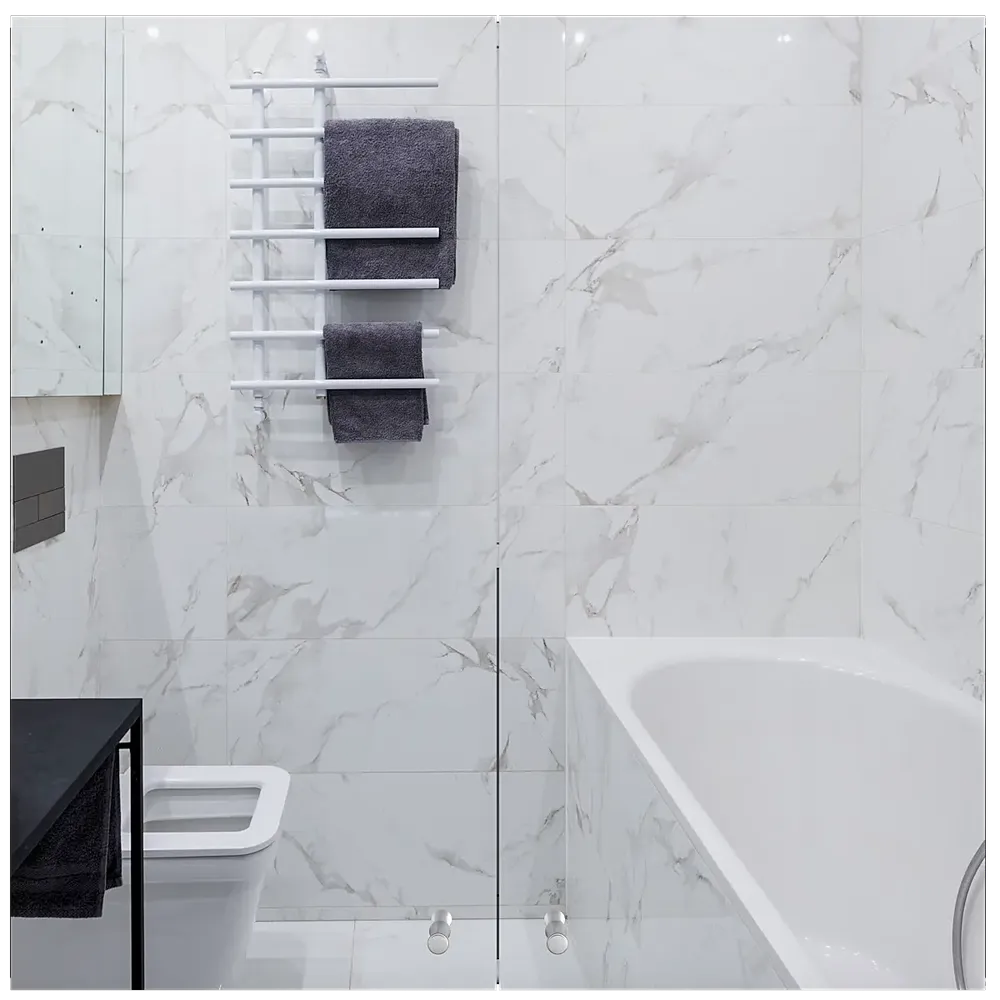 Premium Stainless Steel Dual Door Bathroom Cabinet With Mirror &amp; 3 Spacious Shelves