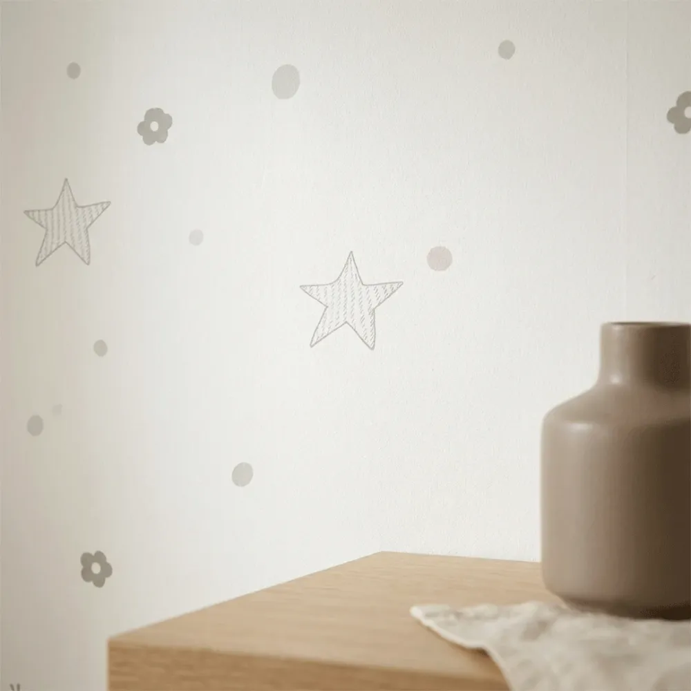 Whimsical Nursery Wallpaper | Dream World Korean Vinyl Wallpaper for Kids Room