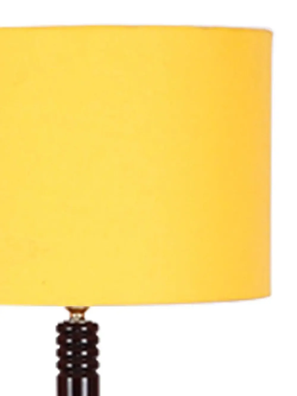 Premium Wood Brown Table Storage Floor Lamp With Cotton Shade Red